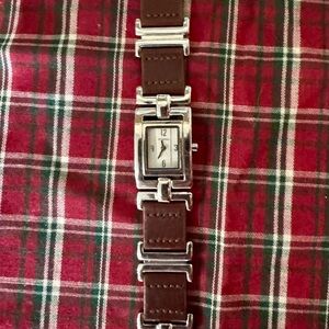 Fossil Brown Leather and Stainless Women's Watch